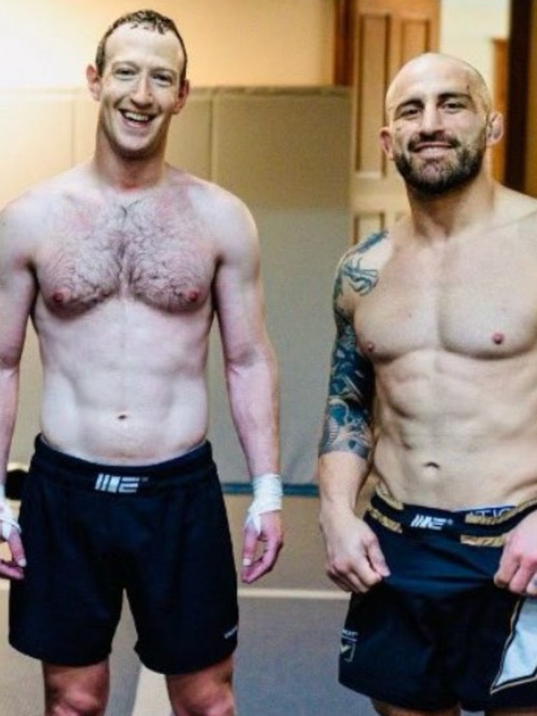 UFC: Mark Zuckerberg looks ripped after training session with two of the  UFC's biggest legends