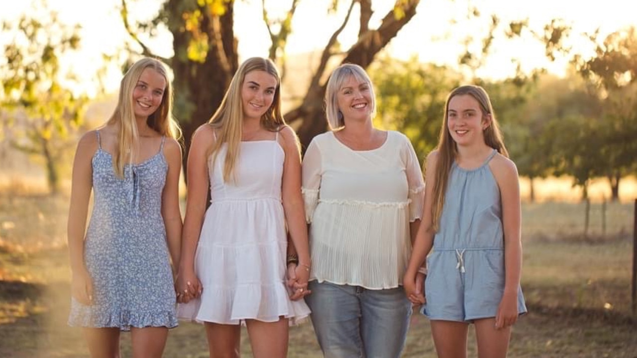 Pippa, Maggie (Pippa and Rose’s older sister), Michelle and Rose Milthorpe want to make court easier for rural kids. Picture: Eleisha Collins of EM Photography