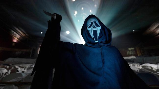 An image from Scream VI, the sixth in a series of slasher films.