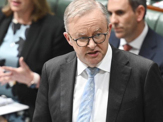 CANBERRA, Australia - NewsWire Photos - August 15, 2024: Prime Minister Anthony Albanese during Question Time at Parliament House in Canberra. Picture: NewsWire / Martin Ollman