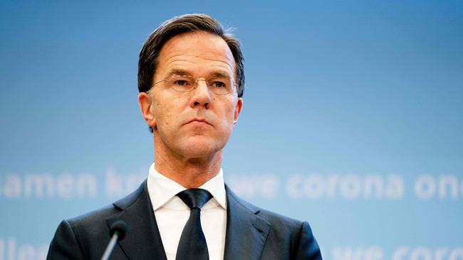 Dutch Prime Minister Mark Rutte. Picture: AFP