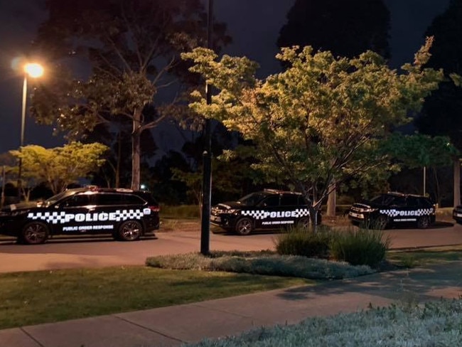 Images from Alan Luy's facebook page of youths near Banjo Paterson Park in Lynbrook