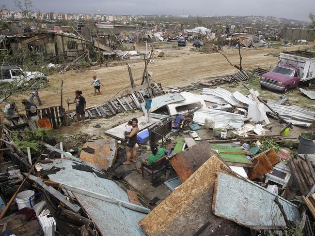 Hundreds of homes were destroyed here.