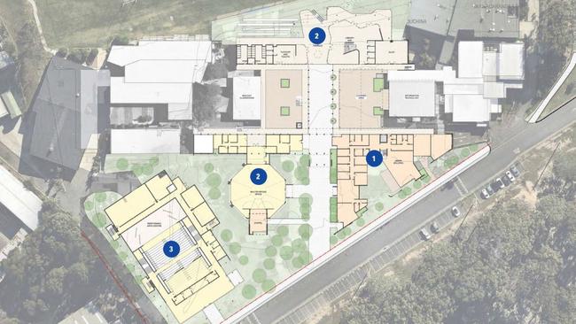 The Aquinas College master plan has been split into three separate projects.