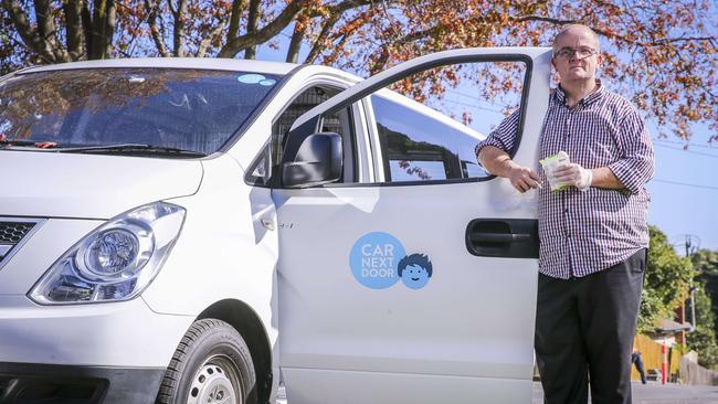 Mark Mathews rents two vans and a car out on Car Next Door after losing his job during the COVID-19 crisis. Picture by Wayne Taylor