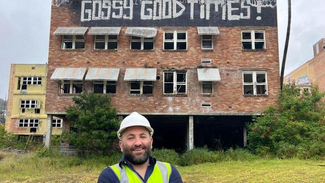 ALAND CEO George Tadrosse at the Amalfi development on the former Frogys site in Gosford. Picture: Supplied