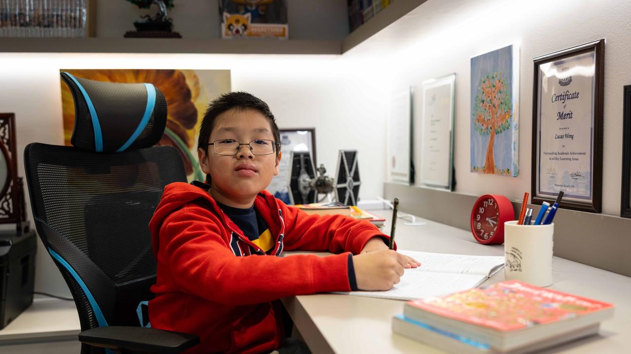 Lucas Wong from Chatswood Public School has won the Years 5-6 age category in the 2023 Kids News Short Story Competition. Picture: Christian Anstey