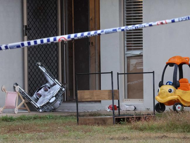 The Moore Park Beach crime scene. Picture: Liam Kidston