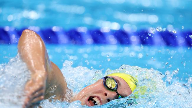 Maddy Gough of Team Australia competes in the Women’s 1500m Freestyle Final on day five of the Tokyo 2020 Olympic Games. (Photo by Tom Pennington/Getty Images)