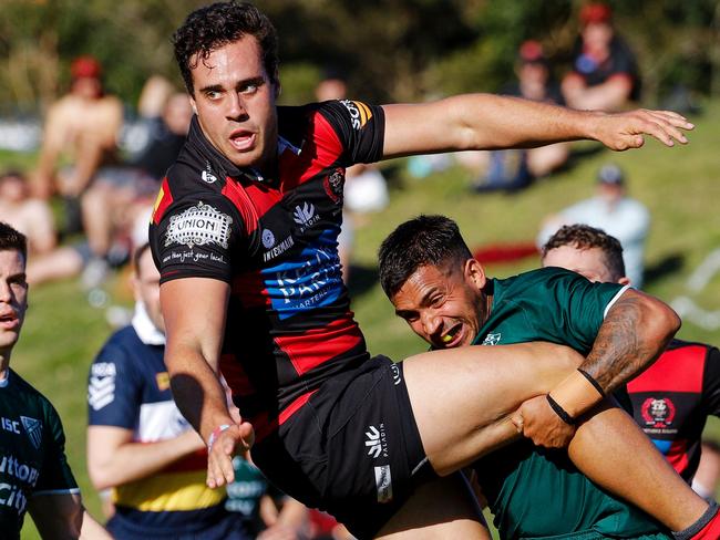 Action in the Norths v Shute Shield game. Pic Karen Watson.