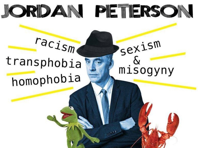 Artwork from the Protest Jordan Peterson Facebook page. Supplied