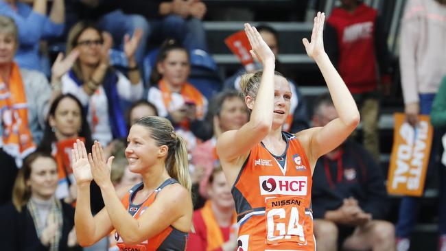 The Giants are closing in on the minor premiership in the maiden Super Netball season