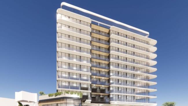 Artist's impression of IHG Hotels and Resort's Holiday Inn Suites project in Caloundra Photo: DBI Architects