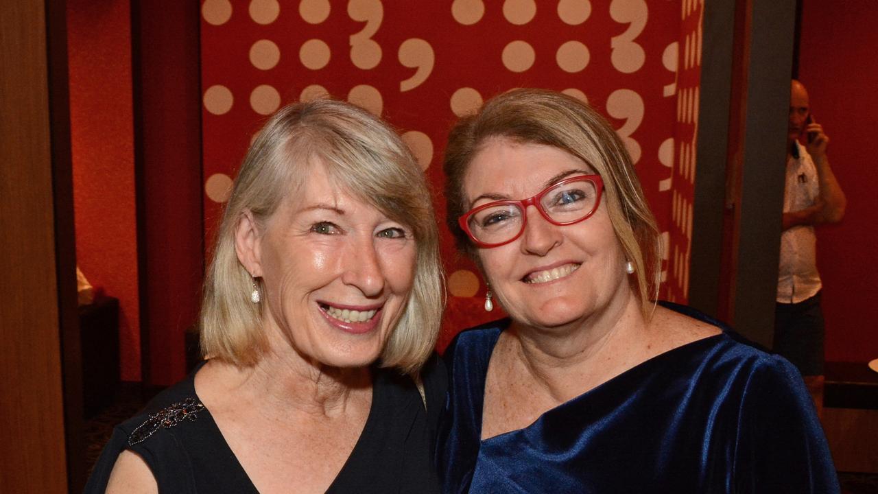 Kath Walker and Naomi Middlebrook at Radfly charity movie night at Event Cinemas, Robina. Picture: Regina King