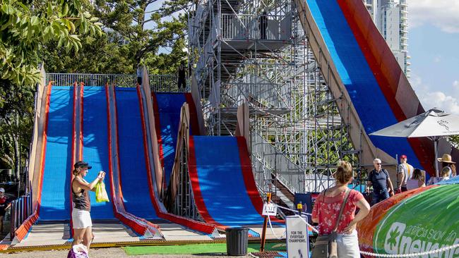 The event is hosted by the Gold Coast Snow Park in Surfers Paradise. Picture: Jerad Williams