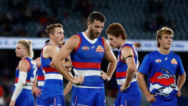 The Dogs are down in the dumps. (Photo by Michael Willson/AFL Photos via Getty Images)