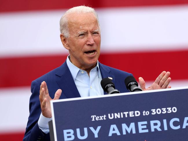 The Biden campaign is also targeting states which Trump took easily last time but where his support is now lagging, including Georgia, Iowa and Ohio. Picture: AFP