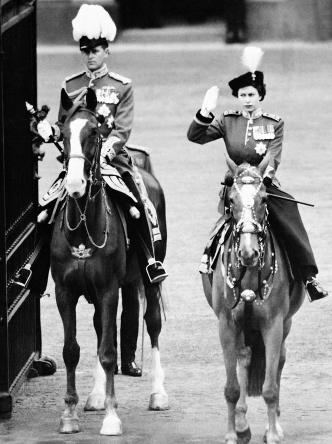 Prince Philip accompanied Queen Elizabeth in 1953. Picture: AFP