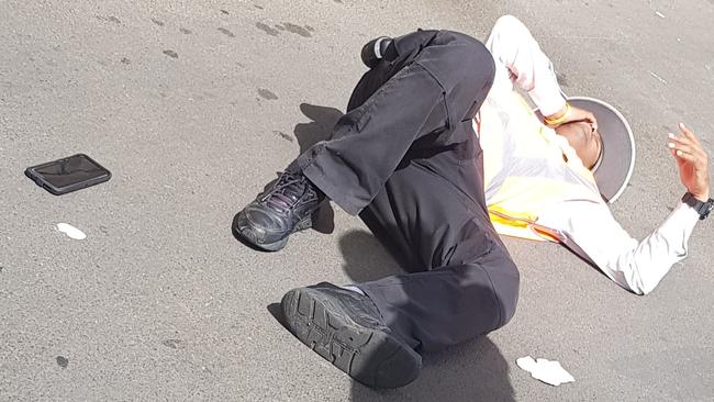 A Liverpool Council ranger was knocked unconscious during an attack in the Liverpool CBD on April 9. Picture: Supplied