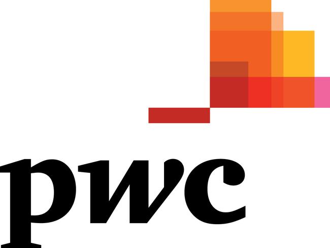 Logo of PwC - PricewaterhouseCoopers  for use in Federal Budget coverage. Supplied