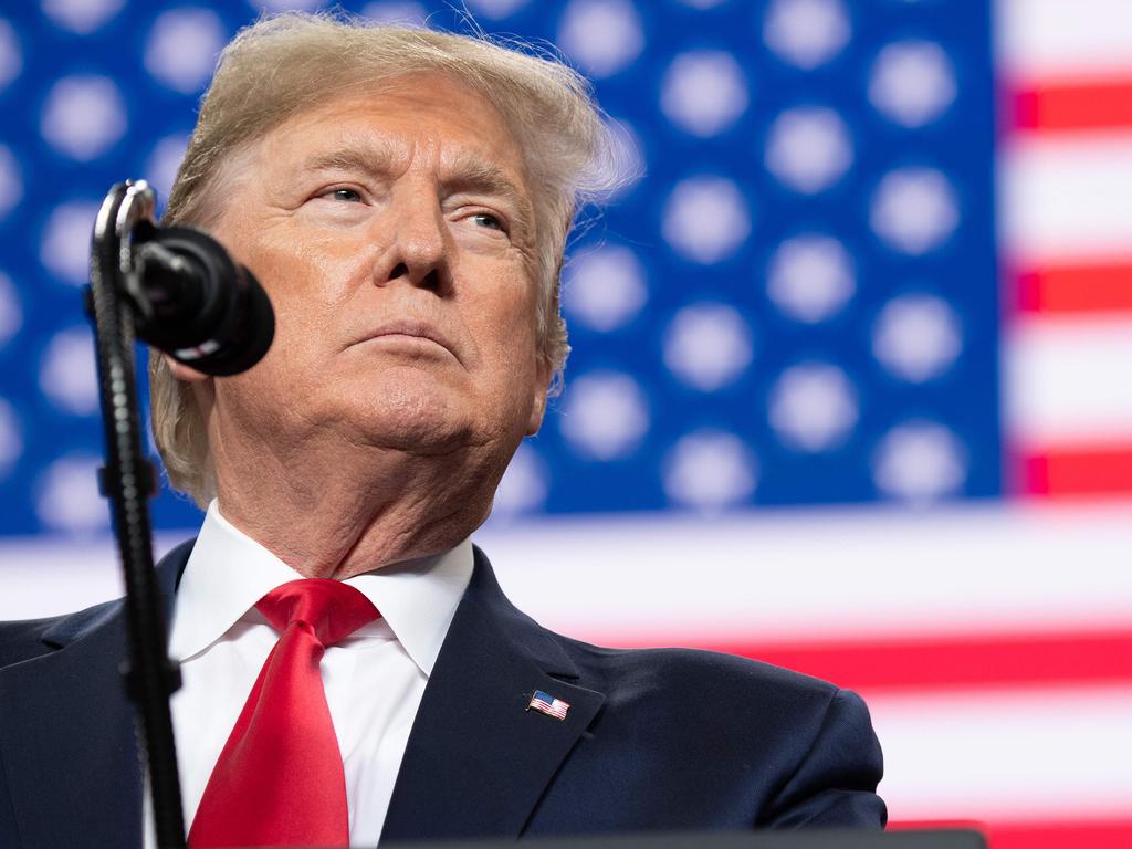 Some suggest Donald Trump's motivation in discouraging postal voting is to lay the foundations to contest the result of the election in November if things don’t go his way. Picture: SAUL LOEB / AFP