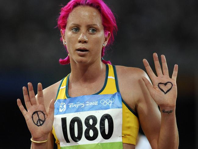 At the Beijing Olympics on day 7, during the heats of the women's 3000m steeplechase.