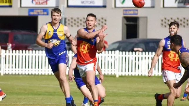 Ben Russell in action for Fitzroy. Picture: Aaron Burgess