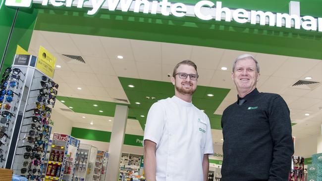 Todd and Bob Slater, the father and son team behind Terry White Chemist, Ipswich.