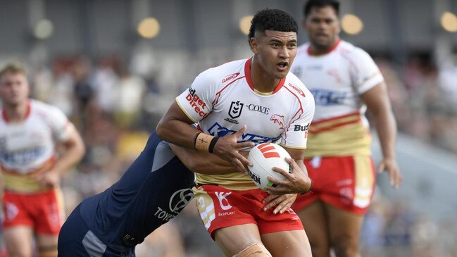 Isaiya Katoa will start his NRL career in a baptism by fire, making his debut in the Dolphins inaugural team.