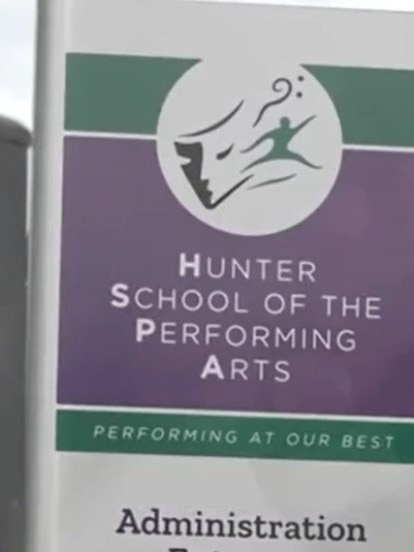 Hunter School of Performing Arts at Broadmeadow where the student was suspended for 9 days.