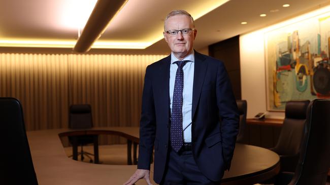 Reserve Bank governor Philip Lowe. Picture: Richard Dobson