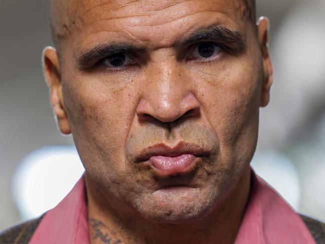 MELBOURNE, AUSTRALIA - DECEMBER 18: Anthony Mundine poses for a photo during the media opportunity at Doherty's City Gym on December 18, 2020 in Melbourne, Australia. (Photo by Jonathan DiMaggio/Getty Images)