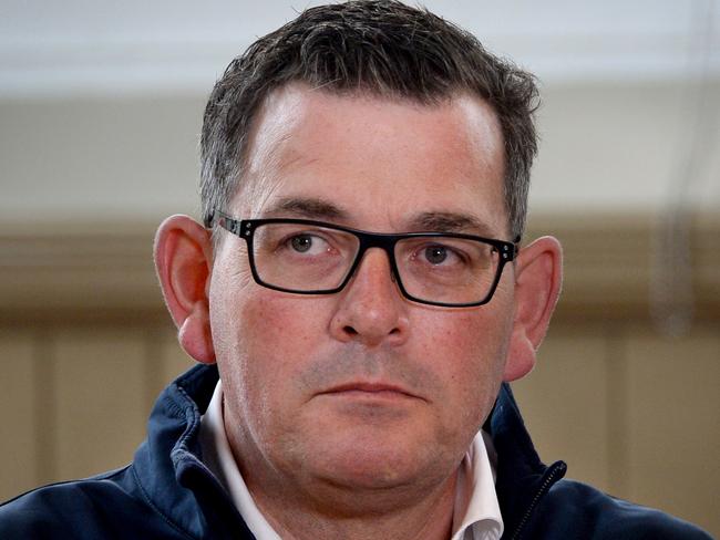 GEELONG, AUSTRALIA - NewsWire Photos NOVEMBER 15, 2022: Victorian Premier Daniel Andrews makes an announcement about significant funding for womens health while visiting Barwon Health in Geelong. Picture: NCA NewsWire / Andrew Henshaw