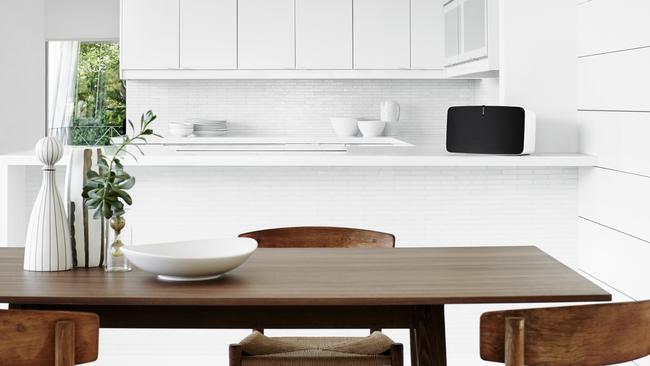 Position, position, position ... The new Sonos Play: 5 is the latest addition to the family of wi-fi connected speakers. Picture: Supplied.