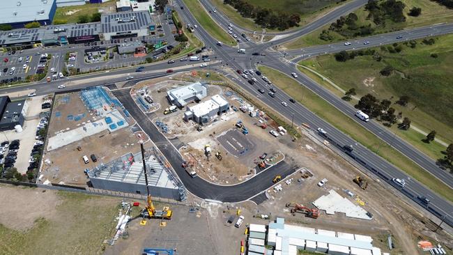 Grovedale Village precinct being built at 179-193 Colac Rd, Grovedale.