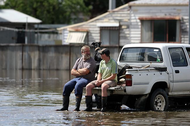 <p>The small town of Rupanyup has been flooded by the rain overnight.</p> <p>Picture: Ben Swinnerton</p>