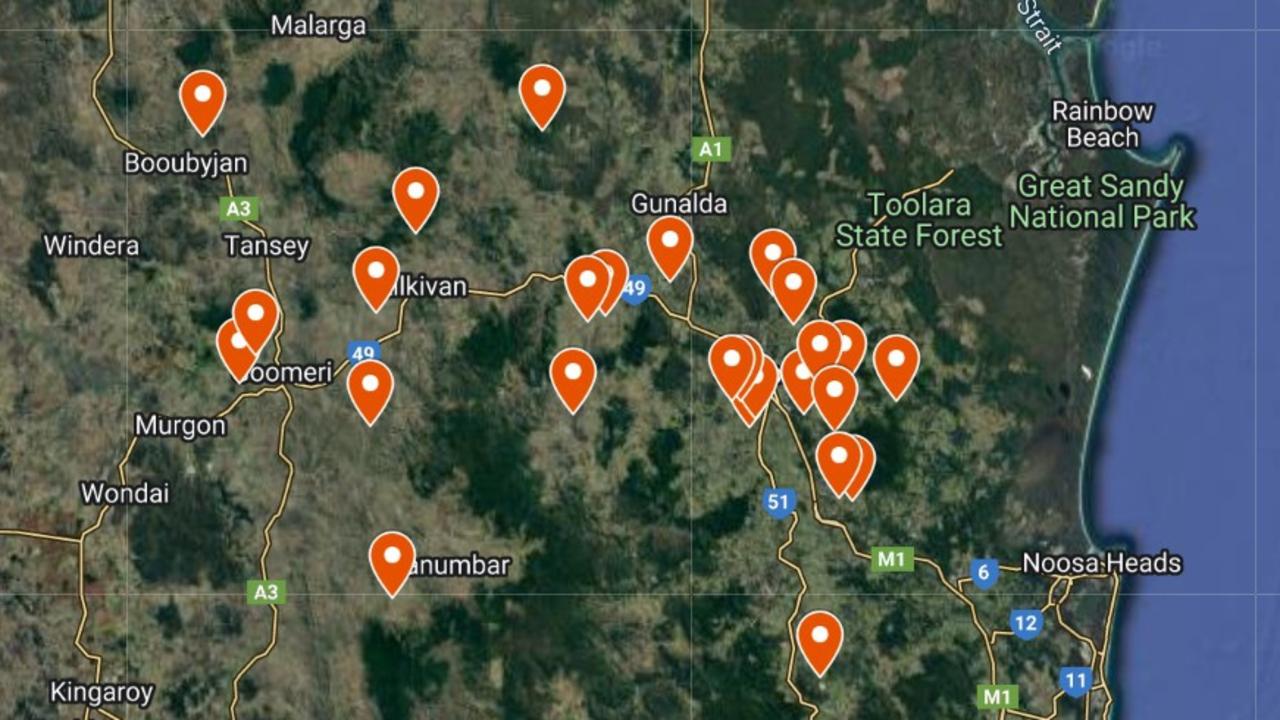 The roads planned to be repaired stretch across the region, including at Goomeri, Tansey, Widgee and Kilkivan.