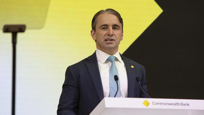 Commonwealth Bank CEO Matt Comyn says Australia remains an attractive place to live and work. Picture: Brett Hartwig