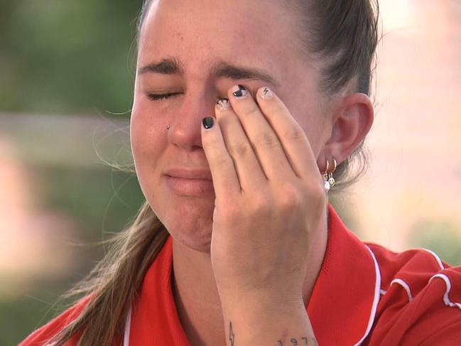 An emotional Chloe Molloy sits down with Ruby Schleicher.