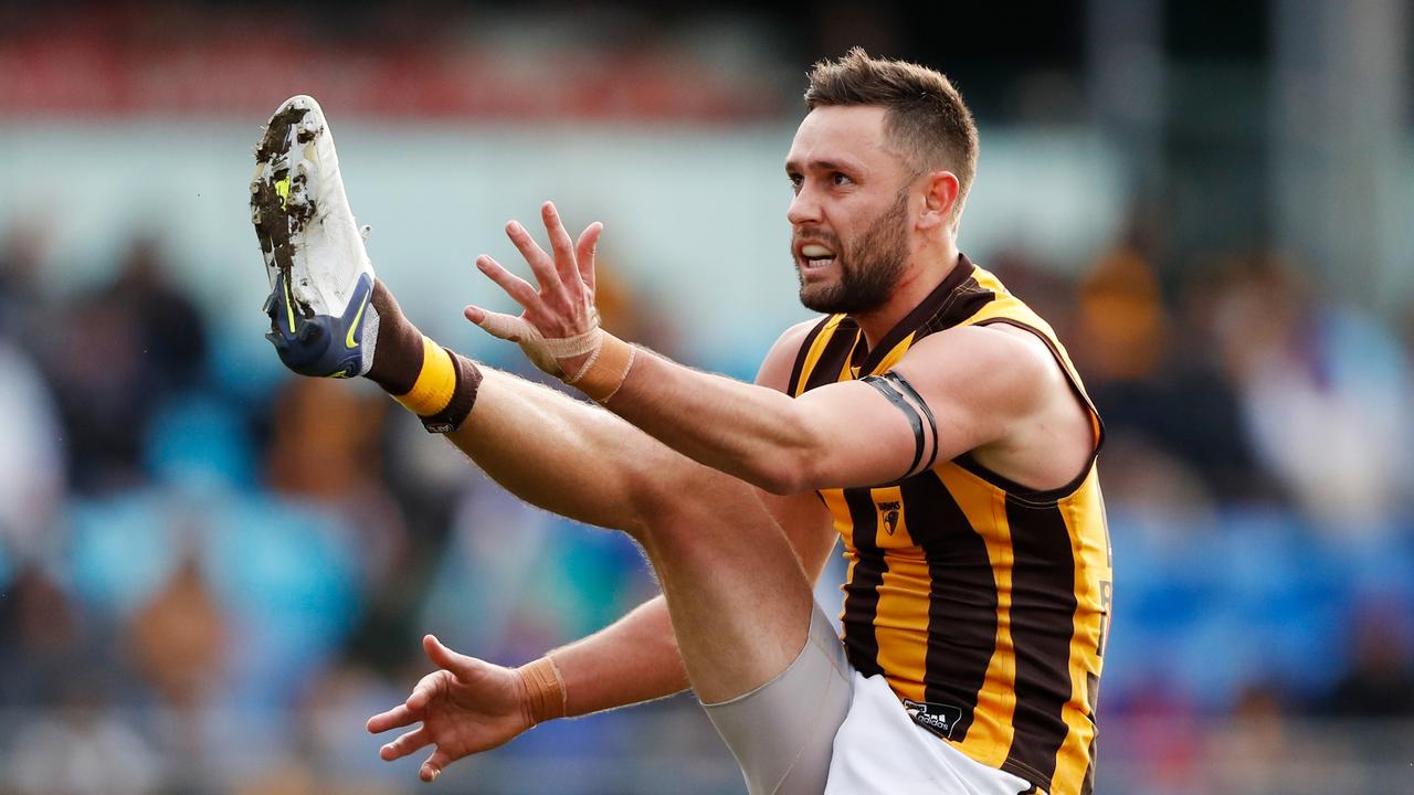 Jack Gunston may not get the fairytale return to Hawthorn he’s after. Picture: Dylan Burns
