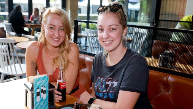 Diners such as Megan and Alison Jones can eat out like it’s 2019, when they were pictured here at Bay Vista Dessert Bar and Cafe. Picture: Angelo Velardo