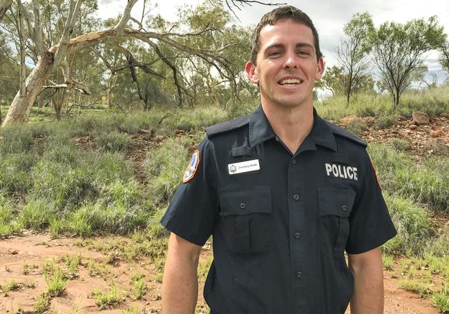 Constable Rolfe was given bail after being charged and allowed to leave the NT to reside in Canberra with his family. Picture: Grenville Turner