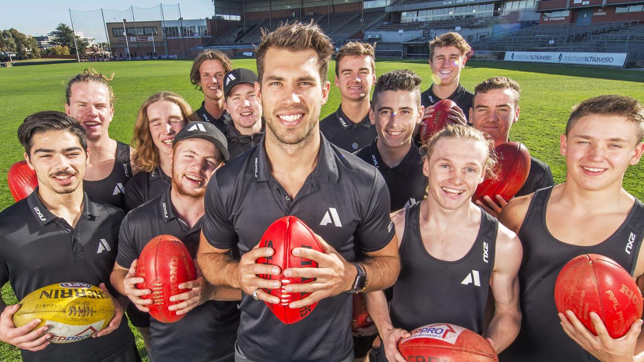 Tiger Alex Rance with students from The Academy.