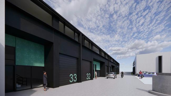 The four storey industrial facility will include 35 affordable warehouse units. Picture: BJB Architects