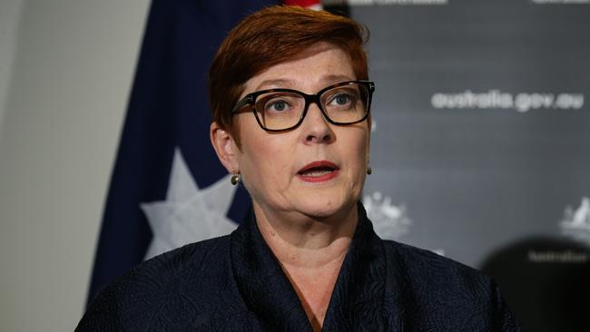 Foreign Minister Marise Payne became very enthusiastic about the Magnitsky Act. Picture Gaye Gerard