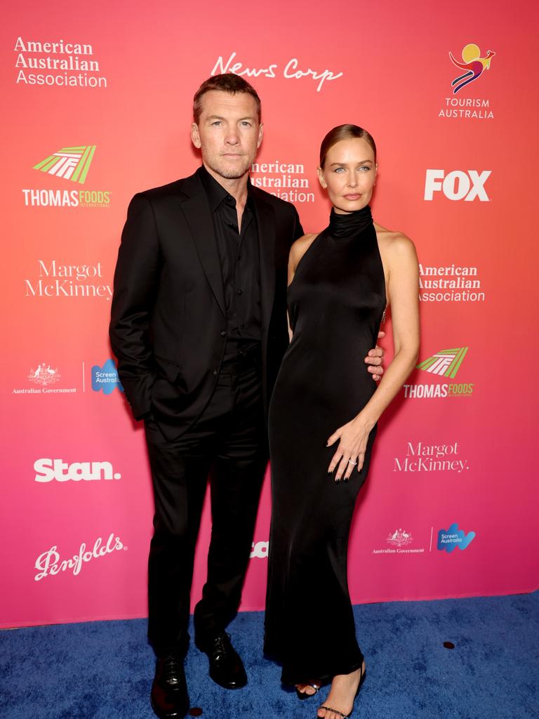 Honoree Sam Worthington and Lara Worthington.