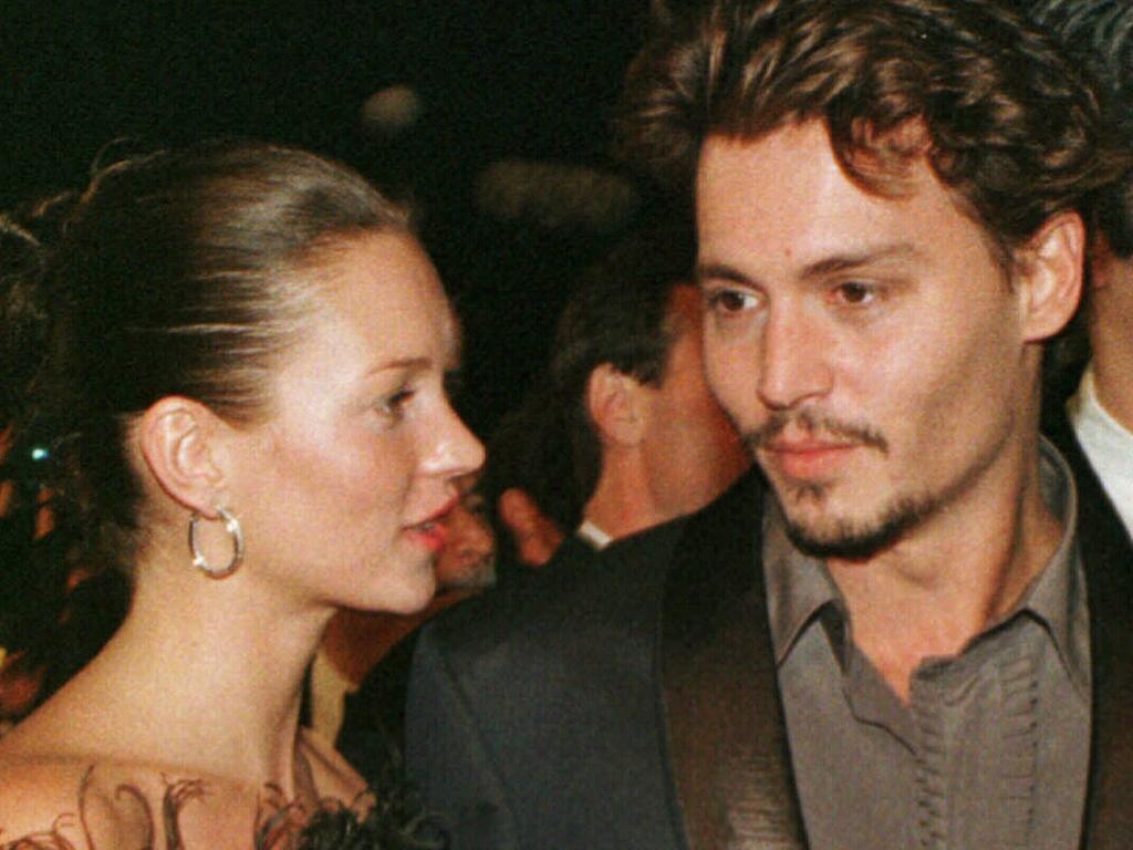 Actor Johnny Depp and model Kate Moss dated in the 1990s.