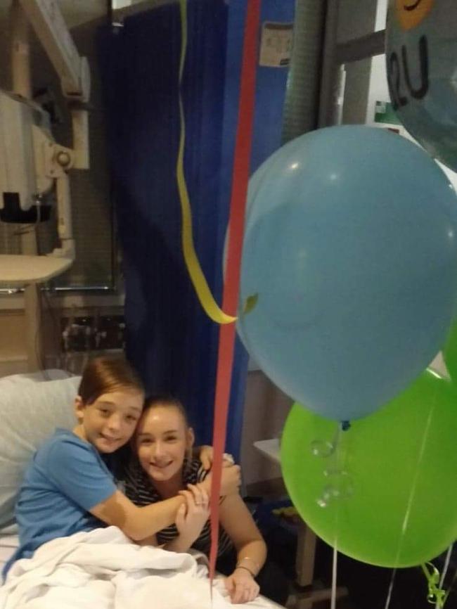 Will Niven spent his eighth birthday in hospital after breaking another bone. Picture: Supplied by family