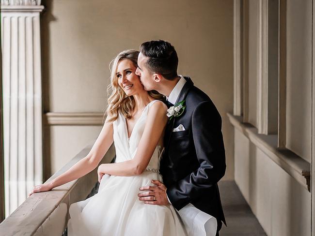 Wedding of Chloe Mulcahy and Samuel Heinrich. Picture: Evernew Photography