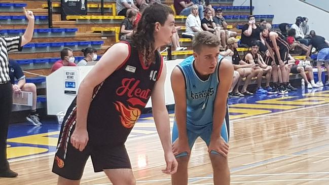 Mildura and Wonthaggi in action at the Victorian Under-18 Country Basketball Championships. Picture: Ben Higgins